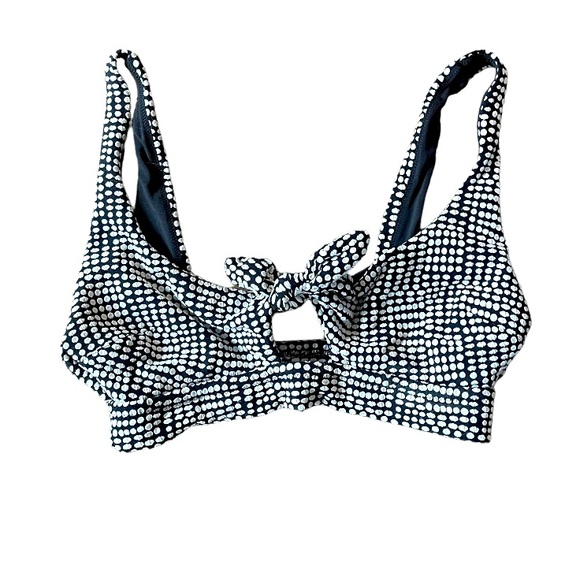 Aerie Black and White‎ Dot Bikini Top Swim Suit Top M - Picture 1 of 4